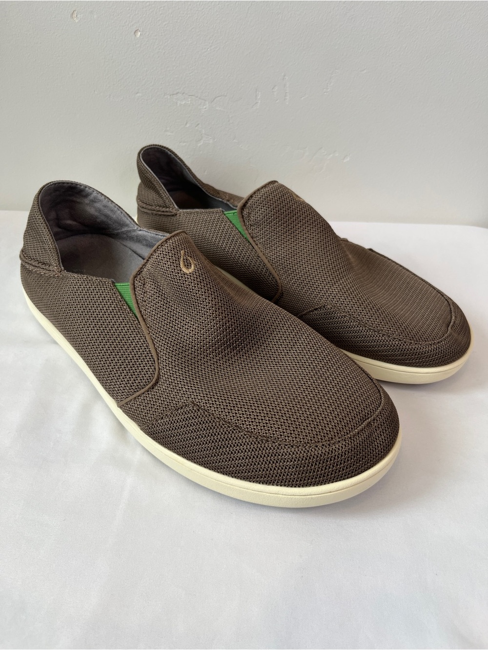 OluKai Nohea Mesh Slip On Shoes Mustang Lime Peel Men’s Size 13
